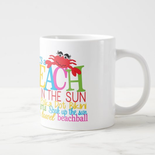 Strand - Jumbo-Tasse (Rechts)