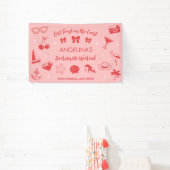 Strand Junggeselinnen-Abschied Coastal Doodle Banner (InSitu)