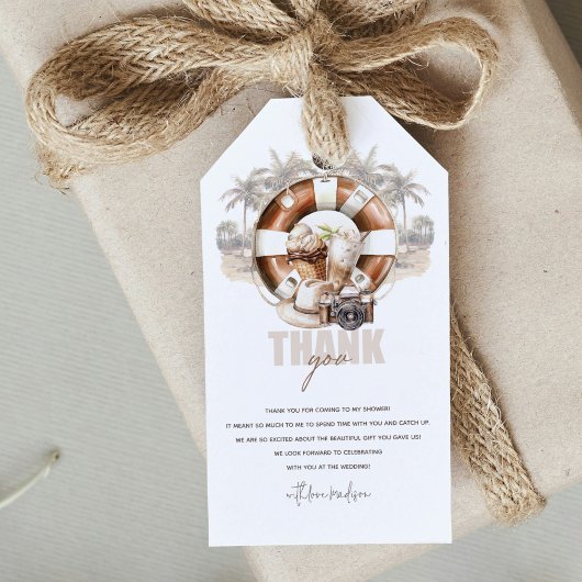 Strand-Junggesellinnenabschied Custom Geschenkanhänger