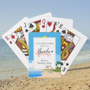 Strand Junggesellinnenabschied   Hühnerparty Spielkarten