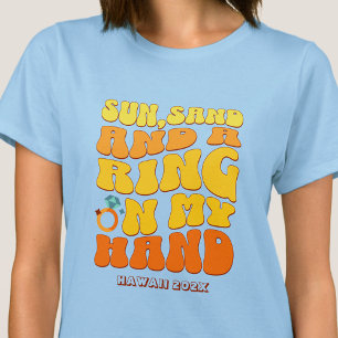 Strand Junggesellinnenparty Retro Sonne Sand Ring T-Shirt