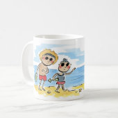 Strand Kaffeetasse (Vorderseite Links)
