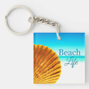 Strand-Kamm-Muschelseashell-Schlüsselkette Schlüsselanhänger