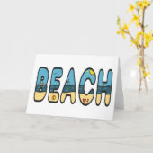 Strand Karte (Gelbe Blume)