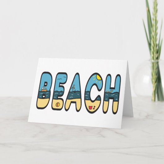 Strand Karte (Vorderseite)