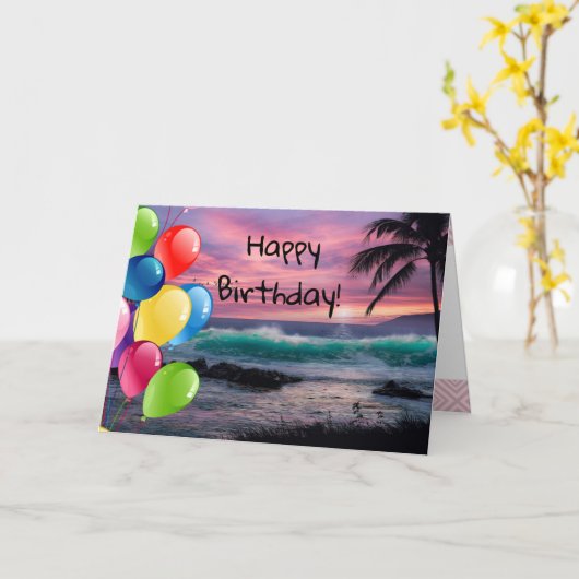 Strand Karte (Gelbe Blume)