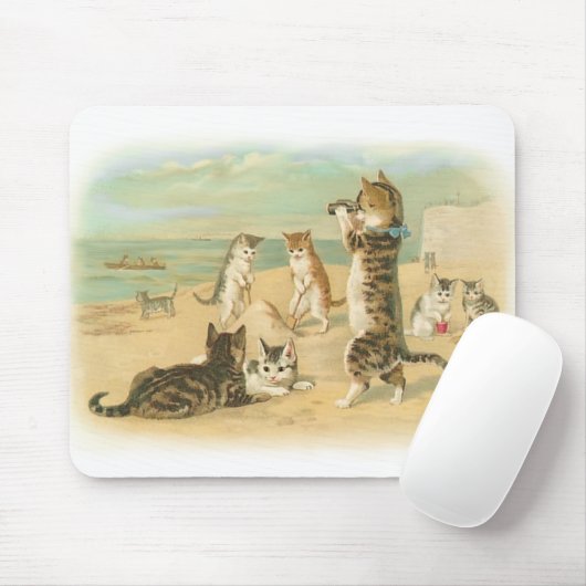 Strand-Kätzchen Mousepad (Mit Mouse)