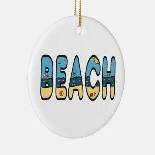 Strand Keramik Ornament (Rechts)