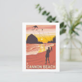 Strand & Kites - Cannon Beach, Oregon Postkarte (Stehend Vorderseite)