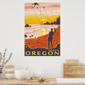 Strand & Kites - Florenz, Oregon Poster (Küche)