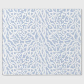 Strand-Korallenriff-Muster in grauem Blauem und Geschenkpapier (Flach)