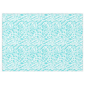 Strand-Korallenriff-Muster-weißes Nautischblau Tischdecke (Vorderseite (Horizontal))