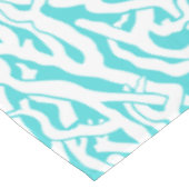 Strand-Korallenriff-Muster-weißes Nautischblau Tischdecke (Schrägansicht)