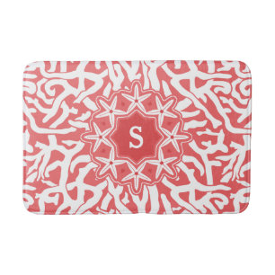 Strand-Korallenriffstarfish-Monogramm im Badematte