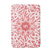 Strand-Korallenriffstarfish-Monogramm im Badematte (Vorderseite Vertikal)