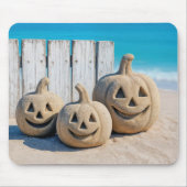 Strand-Kürbislaternen  Mousepad (Vorne)
