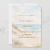 Strand Küste Sommer Geburtstag Einladung (Vorderseite)