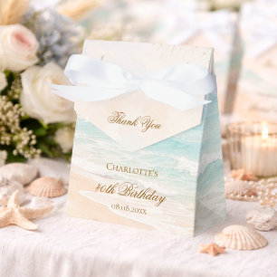 Strand Küste Sommer Geburtstag Geschenkschachtel