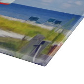 Strand, Küste und Vögel Schneidebrett (Ecke)