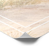Strand Küsten-Geburtstagsfeier Willkommen Poster (Ecke)