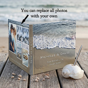 Strand Küsten Hochzeitsfoto Gästebuch