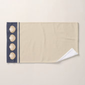 Strand-KüstentanSeashells u. -marine Badhandtuch Set (Handtuch)