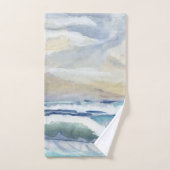 Strand Küstenwache Ozean Aquarell Wohngestaltung Badhandtuch Set (Handtuch)