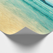 Strand Landscapstrand, Sommer, blau, Landschaft, M Geschenkpapier (Ecke)