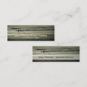 Strand-Läufer Mini Visitenkarte (Vorne/Hinten)