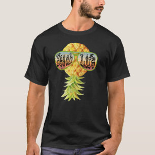 Strand Leben auf den Kopf Ananas T - Shirt Tank