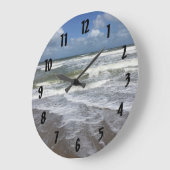 Strand-Leben Große Wanduhr (Winkel)