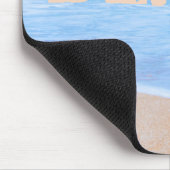 Strand-Leben. Herrliches Aquameer und tropische Mousepad (Ecke)