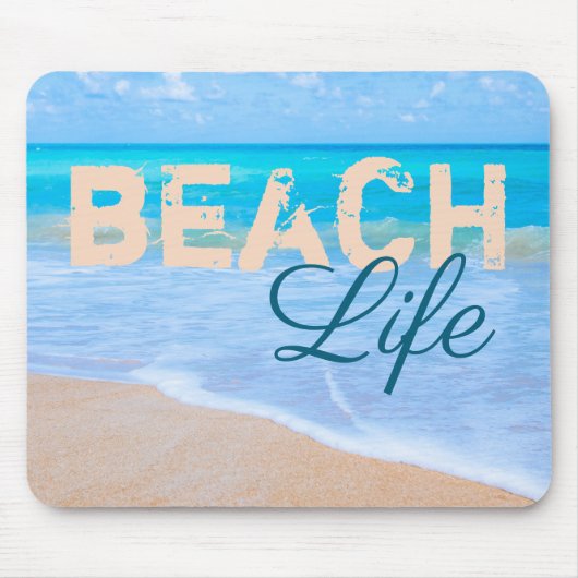 Strand-Leben. Herrliches Aquameer und tropische Mousepad (Vorne)