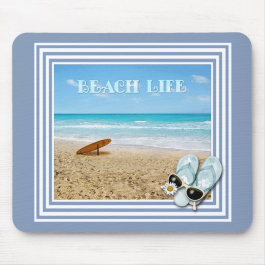 Strand-Leben Mousepad (Vorne)
