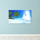 Strand Leinwanddruck (Insitu (Holzboden))