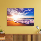Strand Leinwanddruck (Insitu (Wohnzimmer))