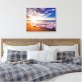Strand Leinwanddruck (Insitu (Schlafzimmer))