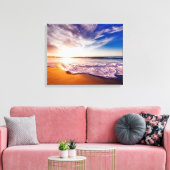 Strand Leinwanddruck (Insitu (Wohnzimmer))