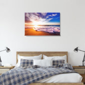 Strand Leinwanddruck (Insitu (Schlafzimmer))