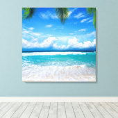 Strand Leinwanddruck (Insitu (Holzboden))