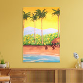 Strand Leinwanddruck (Insitu (Wohnzimmer))