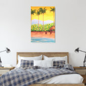 Strand Leinwanddruck (Insitu (Schlafzimmer))