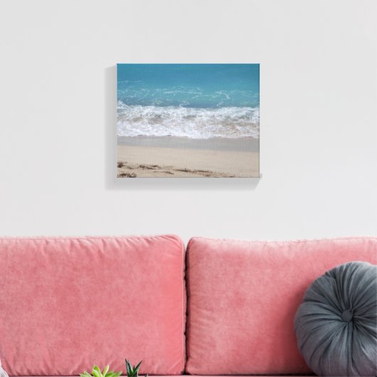 Strand Leinwanddruck (Insitu (Wohnzimmer))