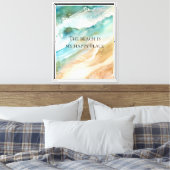 Strand Leinwanddruck (Insitu (Schlafzimmer))