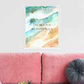 Strand Leinwanddruck (Insitu (Wohnzimmer))
