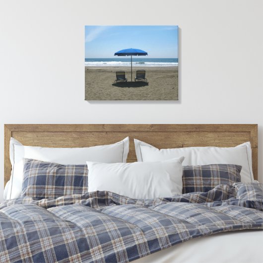 Strand Leinwanddruck (Insitu (Schlafzimmer))