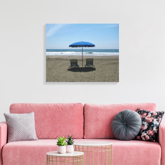 Strand Leinwanddruck (Insitu (Wohnzimmer))
