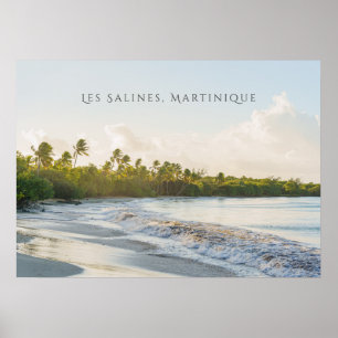 Strand Les Salines Martinique Malerische Reise Poster