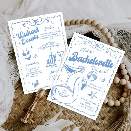 Strand Letzten Toast Bachelorette Wochenende Einladung