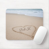 Strand-Liebe des Monogramm-| I Mousepad (Mit Mouse)